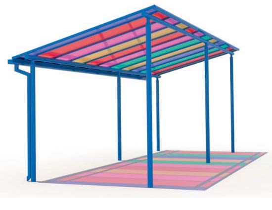 Coloured roofing available !